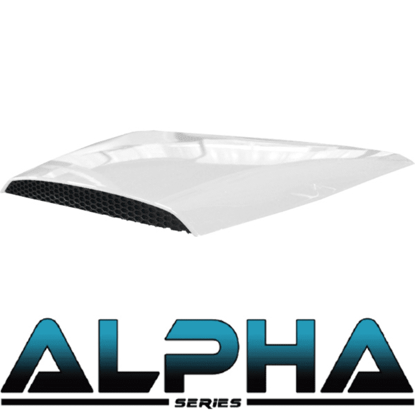 Picture of White Alpha Series Hood Scoop