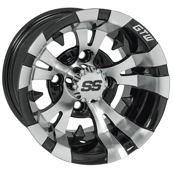 Picture of GTW® Vampire 14x7 Machined & Black Wheel (3:4 Offset)